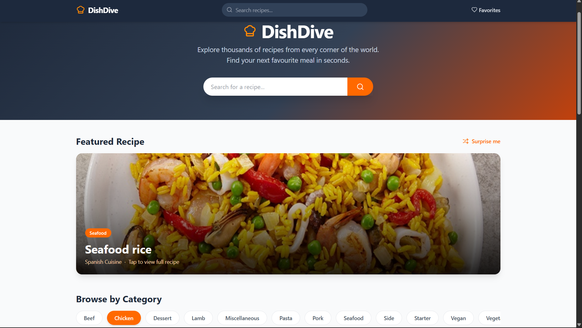 Dish Dive